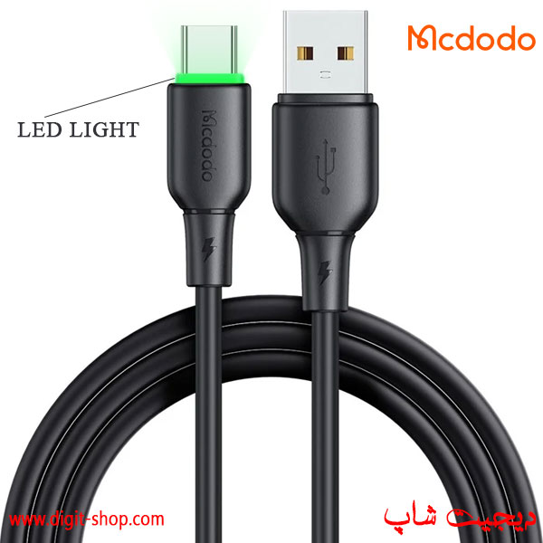 کابل تایپ سی مک دودو CA-475 چراغدار