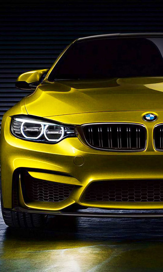 دانلود عکس بنز و بی ام دبلیو Wallpaper والپیپر بک گراند گوشی BMW yellow