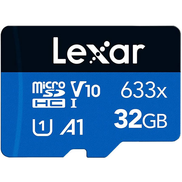 کارت حافظه 32 گیگ میکرو microSDHC لکسار 633X U1 A1 V10